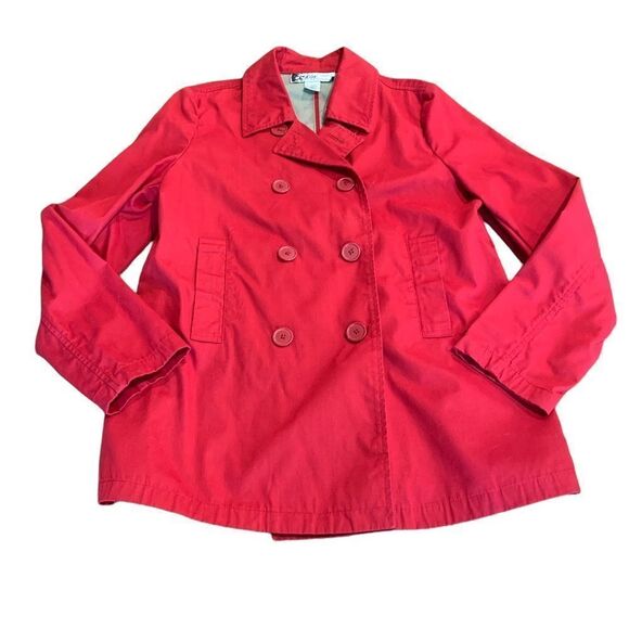 Oleg Cassini Collection Red Jacket Blazer Coat Double Breasted M - Picture 1 of 8